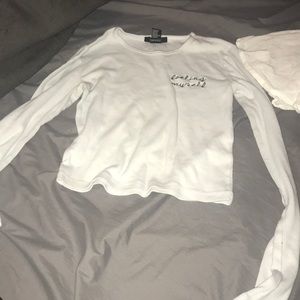 bundle of long sleeve crop tops
